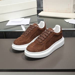 Chaussures de sport décontractées identiques pour hommes et femmes, style designer, en cuir véritable, à semelle plate, baskets blanches - Product Image 1