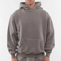 Sweat-shirt à capuche oversize en coton 100 % personnalisable avec logo, coupe décontractée, 460g, pour hommes, vente en gros