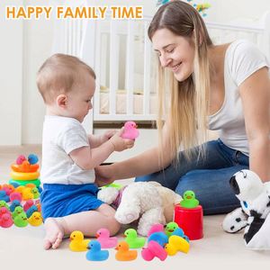 Mini Multicolor Ducks Bulk Float Duck Baby <b>Bath</b> Toy for Shower Birthday Favors Gift Classroom Summer Beach Pool Party - Product Image 2