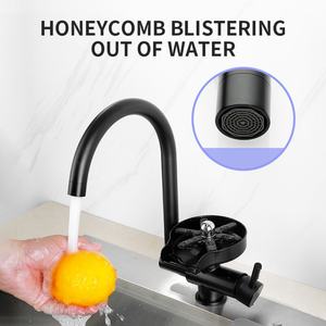 Robinet de cuisine à poignée unique de style classique moderne, lave-gobelet rotatif, nouveau design, rinçage rapide du verre, nettoyeur automatique, lave-gobelet unique - Product Image 3