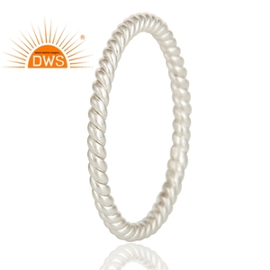 Handmade Art Deco Solid 925 Sterling <b>Silver</b> Women's Fashion Band <b>Ring</b> <b>Plain</b> <b>Silver</b> Jewelry Wholesale - Product Image 3