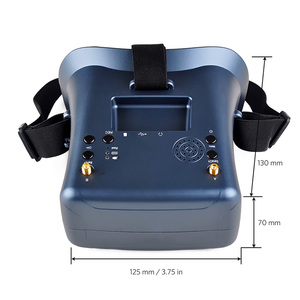 Lunettes FPV <span class=keywords><strong>VR</strong></span> 5.8G 40CH 4.3 pouces, accessoires en acier inoxydable usiné CNC transparent pour <span class=keywords><strong>drone</strong></span> FPV RC pour équipement industriel - Product Image 4