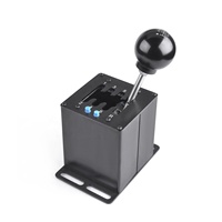 PC USB Simulator Shifter 7 + R 6 + R H Gear Shifter pour jeux de course Sim (7 + R) avec bouton poussoir