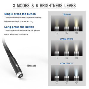 Innovative Products 2026 Usb Rechargeable Led Reading <b>Light</b> Around <b>Neck</b> Lampe De Lecture Pour Le Cou - Product Image 6