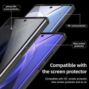 Para Vivo X90Pro + protección Invisible Airbag cubierta transparente impermeable protección Invisible a prueba de golpes PC TPU funda acrílica para teléfono - Product Image 3