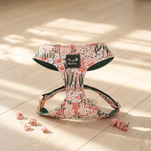 Luxury Comfortable Cotton Floral <b>Dog</b> Harness Cat Harness Adjustable Small Size Cute Design Buckle Closure for Pets Wholesale - Product Image 1