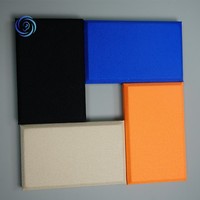 Panneau acoustique en tissu pour décoration intérieure, panneau mural en fibre de verre haute densité, panneaux acoustiques pour plafond de cinéma