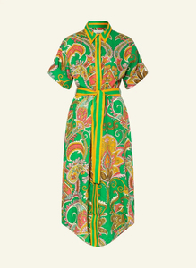 Robe longue décontractée personnalisée Polynésie, avec logo de haute qualité, nouveau design, ceinture pour Alemais Marion, robe chemise boutonnée, écologique et lavable - Product Image 4