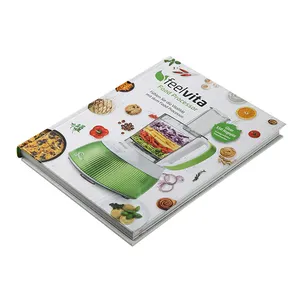 उच्च गुणवत्ता हार्डकवर cookbook नई नुस्खा पुस्तक पत्रिका मुद्रण चीन