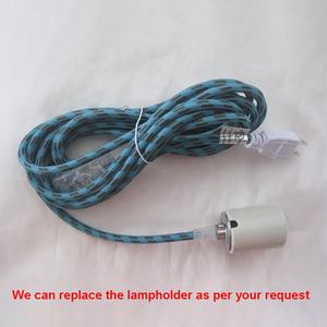 15ft US Plug in Pendentif Lumière Cordon Kit Américain <span class=keywords><strong>Tissu</strong></span> Câble Ensemble 110V Lampe Fil Suspendu <span class=keywords><strong>Luminaire</strong></span> - Product Image 5