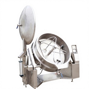 Olla Inclinable Industrial de 200L de Acero Inoxidable SS304 de Grado Alimenticio <span class=keywords><strong>con</strong></span> Agitador, Certificación CE, para la Elaboración de Salsa de Pimienta Komi Shito - Product Image 5