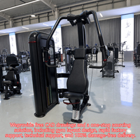 Mesin Chest Press Komersial dengan Dudukan dan Beban yang Dapat Disesuaikan untuk Latihan Dada, Bahu, dan Trisep