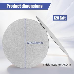12Inch 300mm Diamond Grinding <strong>Disc</strong> Flat Lap Polishing <strong>Disc</strong> <strong>Sanding</strong> Abrasive Wheel for Gemstone Tile Porcelain Glass Stone - Product Image 1