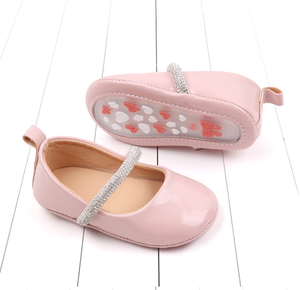 Chaussures de bébé en gros, chaussures de princesse à strass avec semelles souples, chaussures habillées - Product Image 3