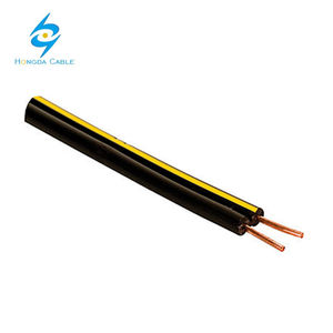 Câble de descente téléphonique plat en acier plaqué cuivre, conducteur solide, 18AWG, isolation PE, utilisation industrielle - Product Image 3