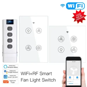 Ventilador <span class=keywords><strong>de</strong></span> Techo Inteligente con Luz, Android <span class=keywords><strong>Bar</strong></span>, Nuevo, WiFi, Control <span class=keywords><strong>de</strong></span> 2/3 Vías, OLED, Compatible con Alexa, Google Home, Smart Life/Tuya APP, Control Remoto RF - Product Image 6