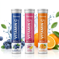 Comprimés effervescents de vitamine C pour adultes, marque privée OEM/ODM, 1000 mg, soutien immunitaire, antioxydant, énergie, complément quotidien