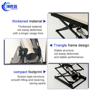 Platform Pengangkat Listrik Dua Lapis Motor Tunggal KUNSHENGLONG KSL-600-SD 600*500, Kapasitas 100KG, Jangkauan Angkat 147-800mm - Product Image 3