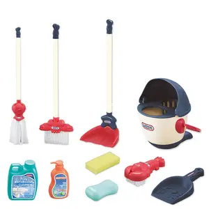 Kids Simulation House Cleaning Toys Set with Dustpan Broom Mop Brush Soap Pretend Play Toys Gift For Children