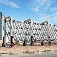 Clôture de sécurité routière en métal pliable extensible de barrière de trafic rétractable de haute qualité pour l'autoroute