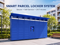 Caseta Inteligente para Paquetes con Cerradura Electrónica, Impermeable IP65, Modular, para Apartamentos y Comunidades - Modelo 2026, 5 Casilleros