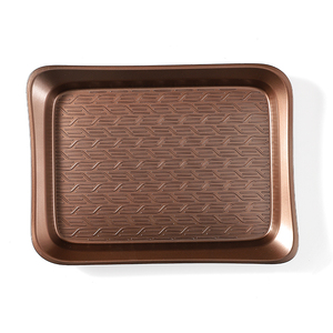 Fashion Creative Plate <strong>Plastic</strong> Transparent Gilded Edge Storage Jars Set Kitchen Fruit <strong>Dessert</strong> Candy Tea <strong>Tray</strong> - Product Image 2