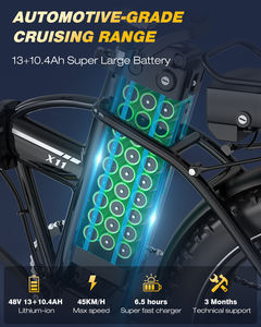 Vélos électriques à pneus larges KOOLUX -X11 avec freins hydrauliques, double batterie 48V 13+10.4Ah, livraison rapide depuis le Royaume-Uni. - Product Image 6