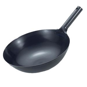 <span class=keywords><strong>Wok</strong></span> en fonte robuste à chauffage uniforme, résistant à la rouille, pré-assaisonné pour cuisine - Product Image 2