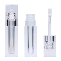 Envase Cosmético de Lujo para Brillo Labial, Cuadrado o Redondo, con Serigrafía Personalizada, Color Personalizado, 4.5 ml, para Rubor