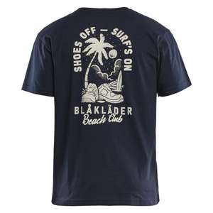 BLAKLADER - 941910428600XXL Camiseta Blåkläder Beach Club Azul marino oscuro-EAN 7330509946831 CAMISETAS Y POLOS DE TRABAJO - Product Image 3
