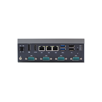 Mini PC industriel robuste sans ventilateur, processeur Intel N6210/J6412, 4 ports COM, montage mural sur rail DIN, PC de contrôle, options de module 5G/Wi-Fi