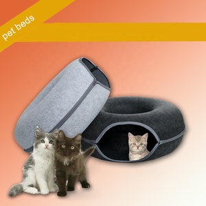 Durable <span class=keywords><strong>buena</strong></span> <span class=keywords><strong>calidad</strong></span> fieltro cueva mascota <span class=keywords><strong>nido</strong></span> perro túnel <span class=keywords><strong>cama</strong></span> grandes y pequeños nidos de gatos - Product Image 2