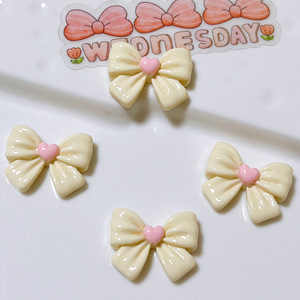 100 cái/túi vàng đỏ Nâu đào màu tím <span class=keywords><strong>Bowknot</strong></span> nhựa quyến rũ cho Slime trường hợp di động Keychain DIY Craft trang trí - Product Image 5