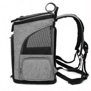 Free Sample black pet Carrier <b>backpack</b> dog carrier breathable mesh for small dogs <b>cats</b> - Product Image 4