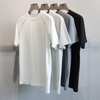 T-shirt en Modal Coolmax en gros, doux et soyeux, rafraîchissant, pour la gym, avec coutures contrastées, fournisseur en gros, écologique, séchage rapide