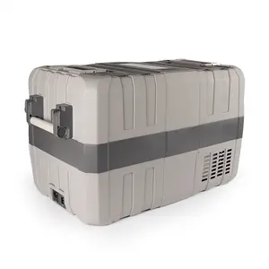 DC 50L çoklu kullanım 12v mobil buzdolabı çift sıcaklık kontrolü ayrı ayrı ac ile araç buzdolabı açık taşınabilir soğutucu