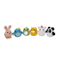 Kit de démarrage complet pour le crochet Amigurumi avec fil, crochet et tutoriels – Ensemble de loisirs créatifs animaux mignons pour la vente au détail, cadeaux et vente en gros