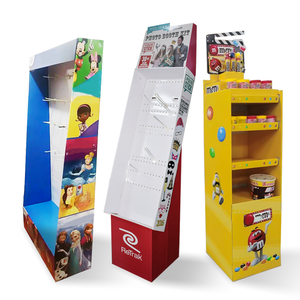 Tùy chỉnh có thể gập lại các tông uống pop-up kệ trưng bày bán lẻ rượu vang chai nước giải khát đứng sóng pop-up hiển thị trung tâm mua sắm - Product Image 2