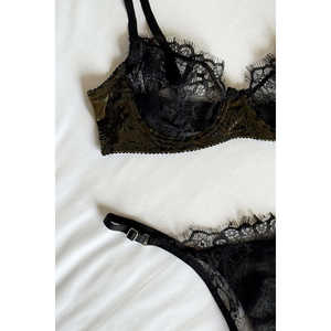 Lencería Sexy Transparente con Detalles de Encaje Verde, Body de Spandex para Mujer, ODM, Lujoso, para Dormir, Talla XL - Product Image 2