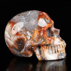 Calaveras de Ágata Estilo Bohemio al por Mayor, Talladas en Piedra de Cristal para Decoración del Hogar Única y Regalos Navideños - Product Image 4