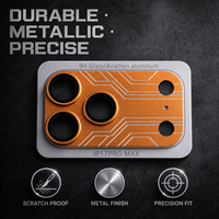 Protection d'objectif d'appareil photo en aluminium CNC, couverture intégrale, qualité AAA, 3D, 0,4 mm pour 18 Pro Max, verre trempé 9H, ARAF anti-reflet, CE