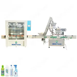 Automatic Anti-corrosive Gravity 500ml Liquid Bleach Filling and Capping Machine Production Line