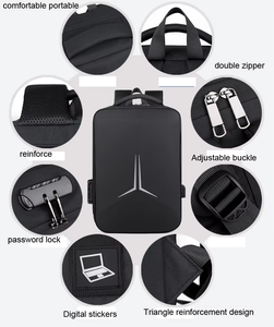 Nouveau Design Grande Capacité Antivol Fermeture Éclair Soft-back Étudiant <span class=keywords><strong>Cartable</strong></span> Sûr Bande Réfléchissante Oxford Étanche Étudiant Sac À Dos - Product Image 6