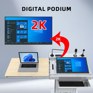 เครื่องบรรยายดิจิทัลแบบแท่นสำหรับห้องเรียนอัจฉริยะแบบดิจิทัลอุปกรณ์สำหรับโบสถ์แท่นบรรยาย - Product Image 3