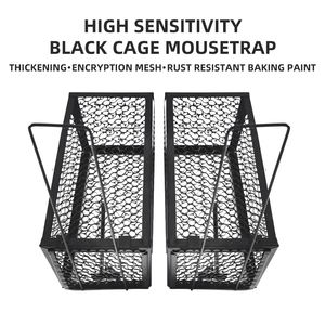 Herbruikbare <span class=keywords><strong>Humane</strong></span> Muisval Metalen Rattenkooi Voor Het Vangen En Loslaten Van Vaste Muizenverdrijver En Rattenval Voor Muizen En Vogels - Product Image 3