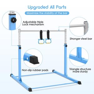 Équipement sportif en gros <span class=keywords><strong>Barre</strong></span> de traction horizontale Équipement de gymnastique artistique Barres horizontales pour enfants - Product Image 2