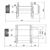 Treuil électrique 10 tonnes, 12v/24v, appareil pour voitures