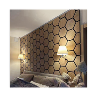 Panneaux muraux hexagonaux magiques, panneaux muraux insonorisants avec différentes couleurs, panneaux acoustiques en bois modernes