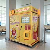 Distributeur automatique de frites, robot distributeur de poulet frit et de frites chaudes