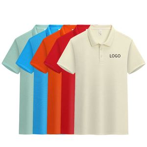 เสื้อโปโลผู้ชายสำหรับธุรกิจ โพลีเอสเตอร์ เสื้อกอล์ฟลำลอง ลายทีมบริษัท ปักโลโก้ตามสั่ง เสื้อยืดทรงหลวม - Product Image 3